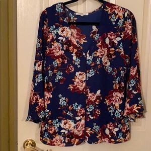 Rose+Olive bell sleeve top